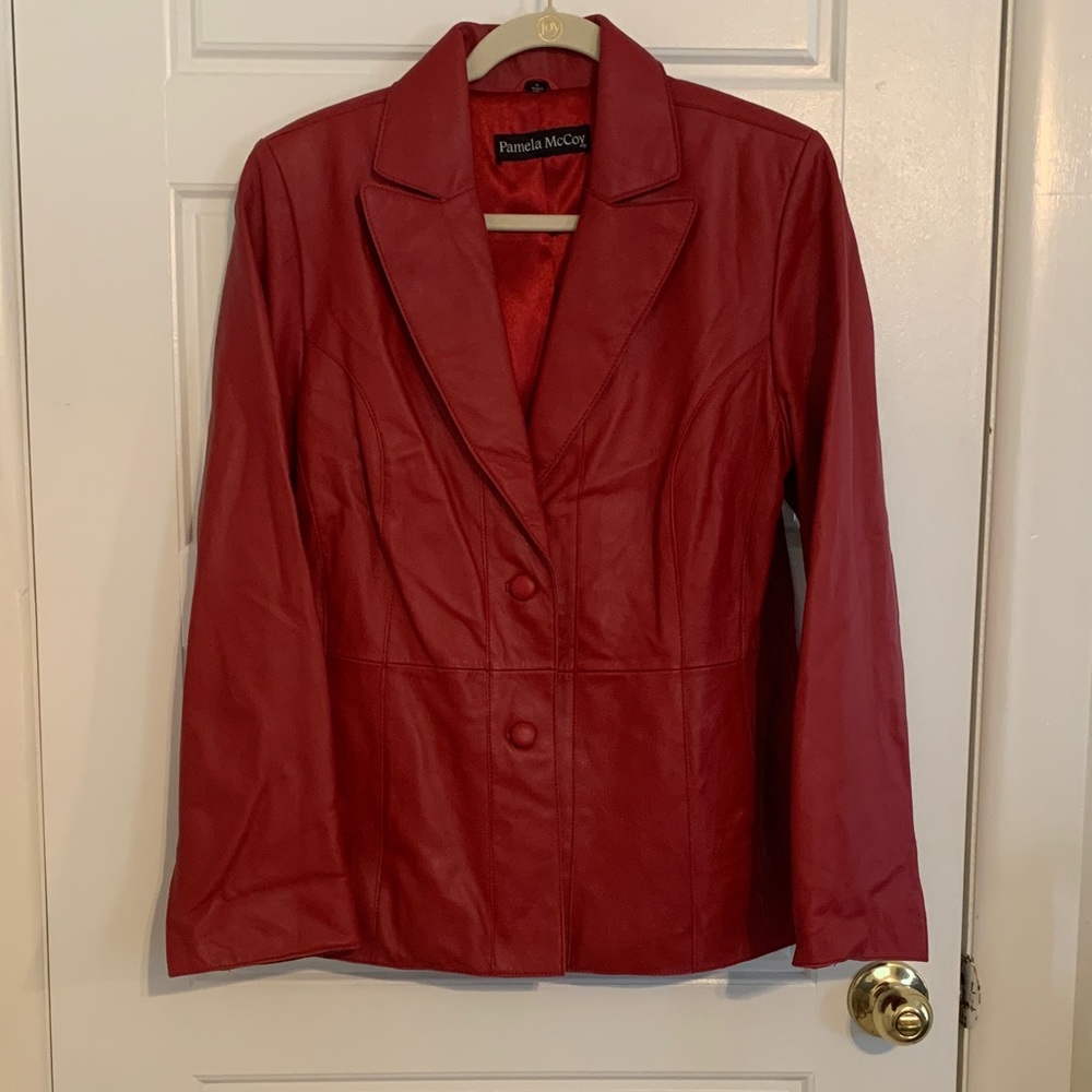 Pamela McCoy Women's Bold Red Blazer